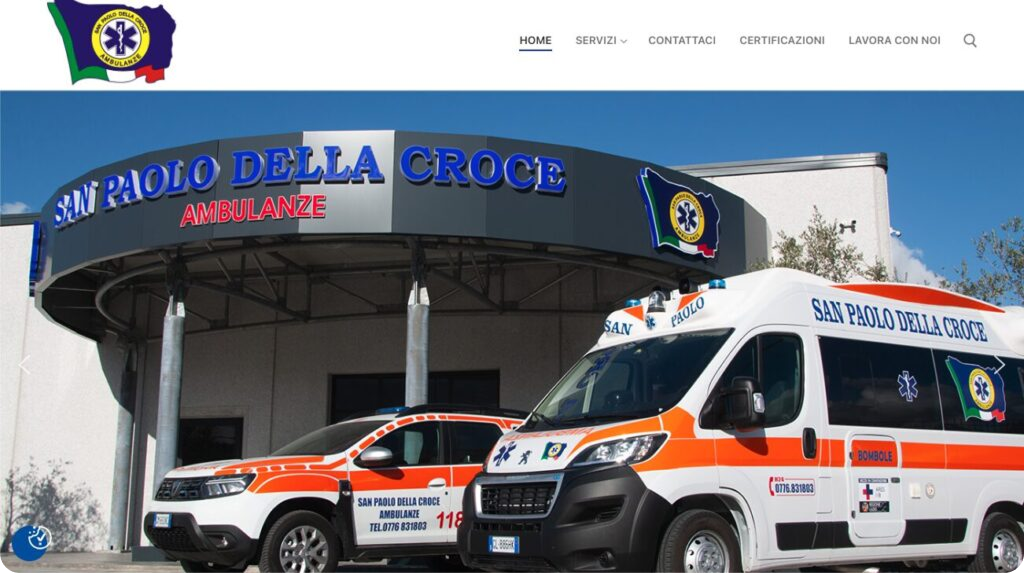 www.ambulanzasanpaolodellacroce.ue