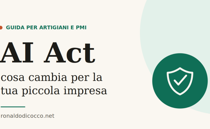 AI Act: cosa cambia davvero per la tua piccola impresa